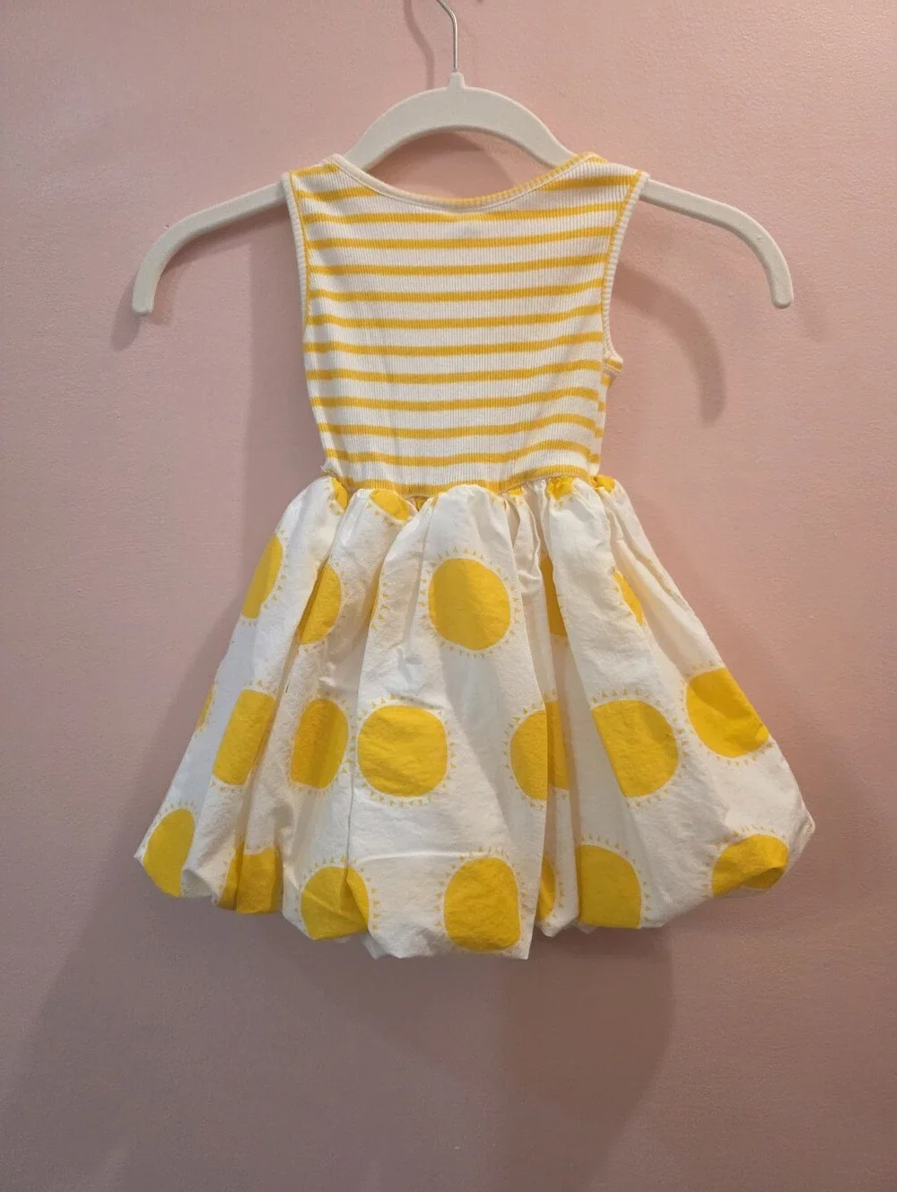 Baby Gap Yellow Stripe & Sun Print Dress 3Y